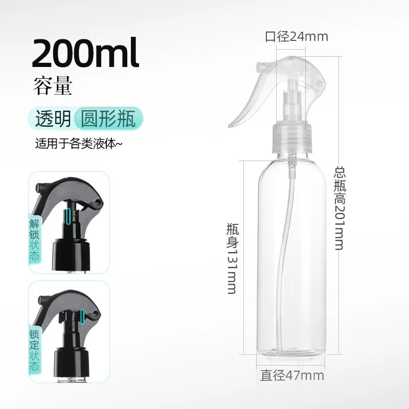 100-500ML Plastic Cleaning Hand Trigger Spray Bottle Garden Water Sprayer Vaporizer Moisturizer Refill Bottle Travel Container