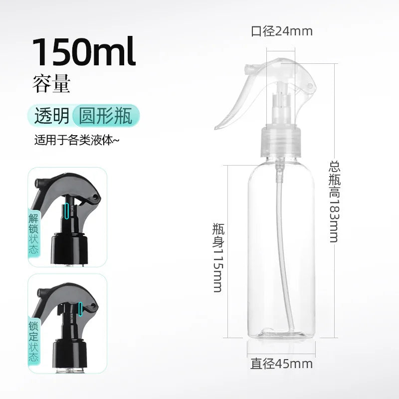 100-500ML Plastic Cleaning Hand Trigger Spray Bottle Garden Water Sprayer Vaporizer Moisturizer Refill Bottle Travel Container