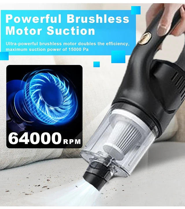 Strong Suction Wireless Vacuum Cleaner Air Gun Home&Car Appliance Robot Window Washer Smart Home Hand Cleaning Vacuum Cleaners