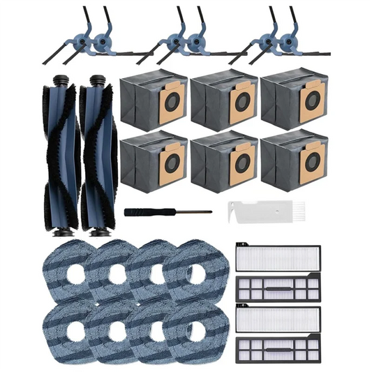 LLCS-For Eufy X10 Pro Omni Robotic Vacuum Cleaner Main Side Brush Hepa Filter Mop Cloth Dust Bags Replacement Parts