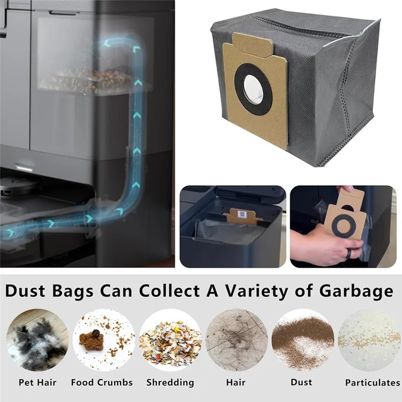 LLCS-For Eufy X10 Pro Omni Robotic Vacuum Cleaner Main Side Brush Hepa Filter Mop Cloth Dust Bags Replacement Parts