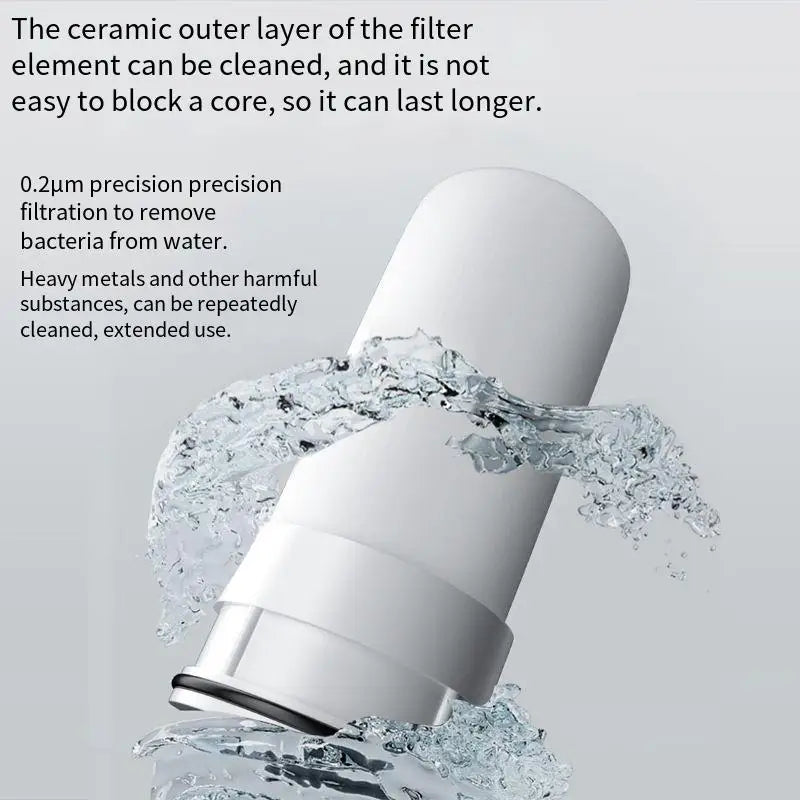 Tap Water Purifier Faucet Water Filter for Sink Kitchen Faucet Washable Ceramic Percolator Bathroom Filtration Purifie Sprayer