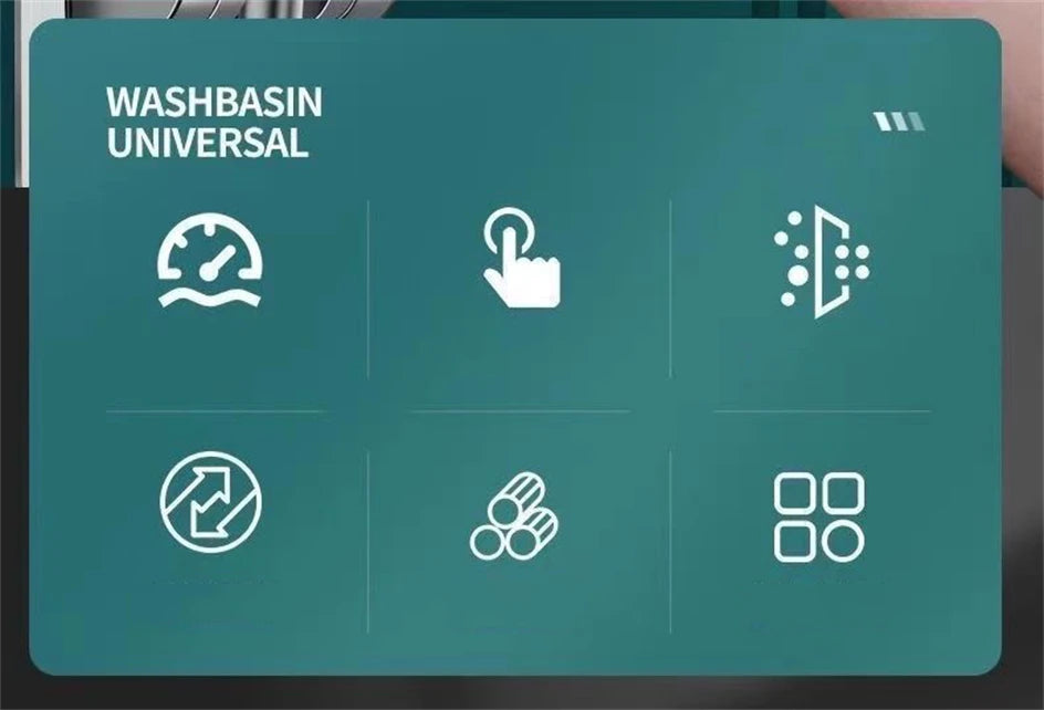 Control-panel-with-icons-labeled-washbasin-universal