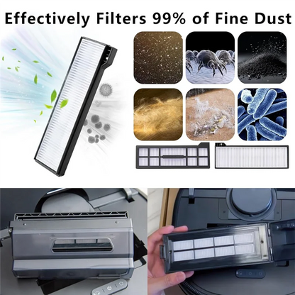 LLCS-For Eufy X10 Pro Omni Robotic Vacuum Cleaner Main Side Brush Hepa Filter Mop Cloth Dust Bags Replacement Parts