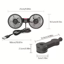 360° Adjustable Car Seat Cooling Fan
