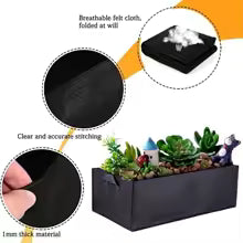 Square Felt Grow Bag for Plants