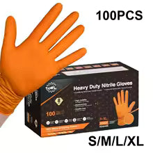 Heavy-Duty Disposable Nitrile Gloves