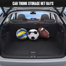 Double Mesh Car Trunk Organizer