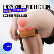 Cowhide Patella Knee Support Pad