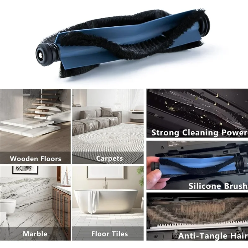 LLCS-For Eufy X10 Pro Omni Robotic Vacuum Cleaner Main Side Brush Hepa Filter Mop Cloth Dust Bags Replacement Parts