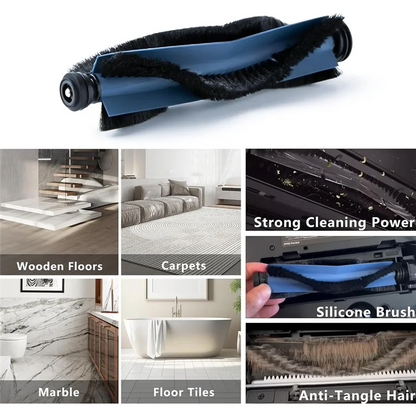 LLCS-For Eufy X10 Pro Omni Robotic Vacuum Cleaner Main Side Brush Hepa Filter Mop Cloth Dust Bags Replacement Parts