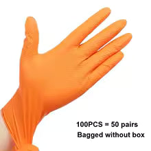 Heavy-Duty Disposable Nitrile Gloves