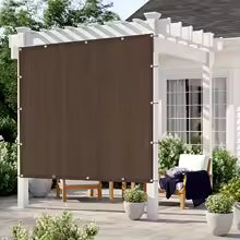 Durable Brown UV Sun Shade Canopy