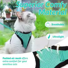 Escape-Proof Cat Harness & Leash