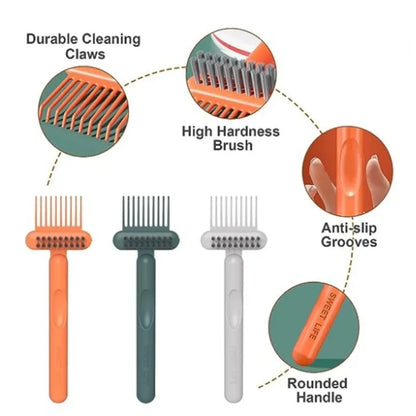 pet grooming brush with bristles