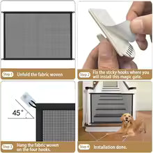 Folding Pet Safety Mesh Barrier